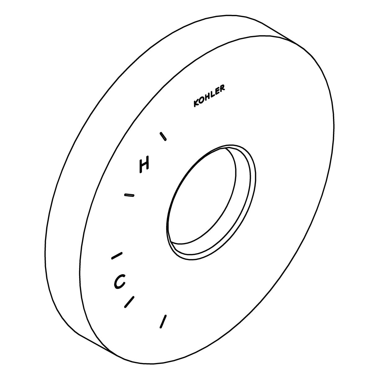 KOHLER Escutcheon - Matte Black, K-1249172-BL
