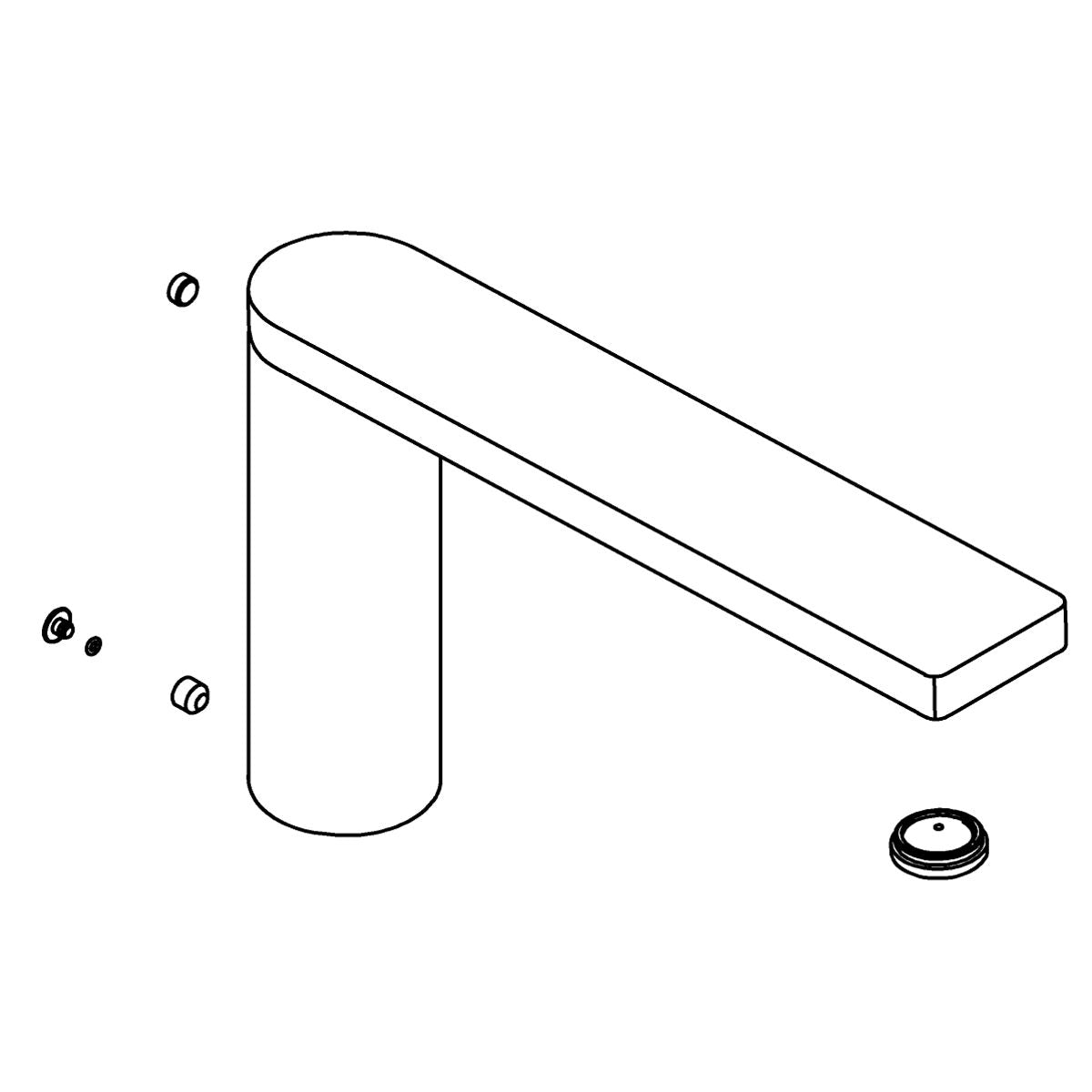 KOHLER Bath Spout Assembly - Vibrant Titanium, K-1249295-TT