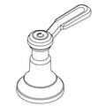 KOHLER Handle Assembly, Cold - Vibrant Brushed Nickel, K-1250952-BN