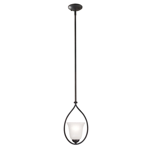 THOMAS 1251PS/10 Conway 8'' Wide 1-Light Mini Pendant - Oil Rubbed Bronze