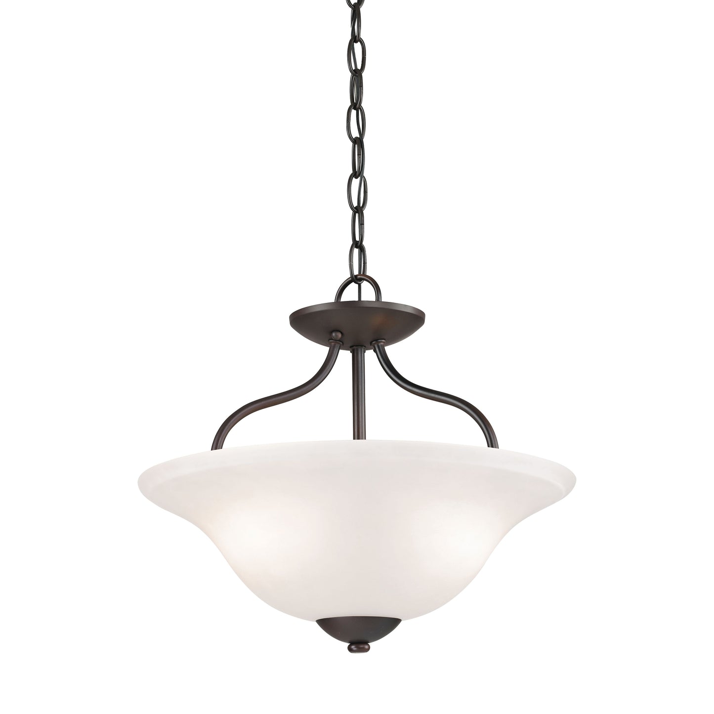 THOMAS 1252CS/10 Conway 15'' Wide 2-Light Semi Flush Mount - Oil Rubbed Bronze
