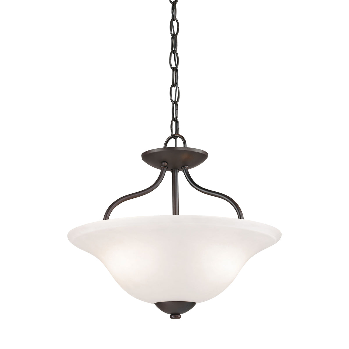 THOMAS 1252CS/10 Conway 15'' Wide 2-Light Semi Flush Mount - Oil Rubbed Bronze