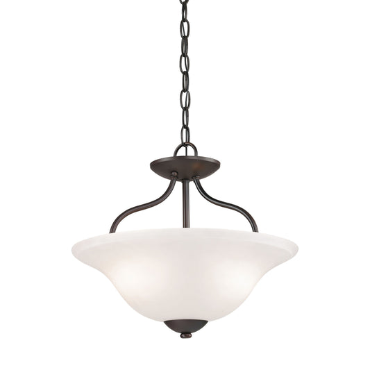 THOMAS 1252CS/10 Conway 15'' Wide 2-Light Semi Flush Mount - Oil Rubbed Bronze