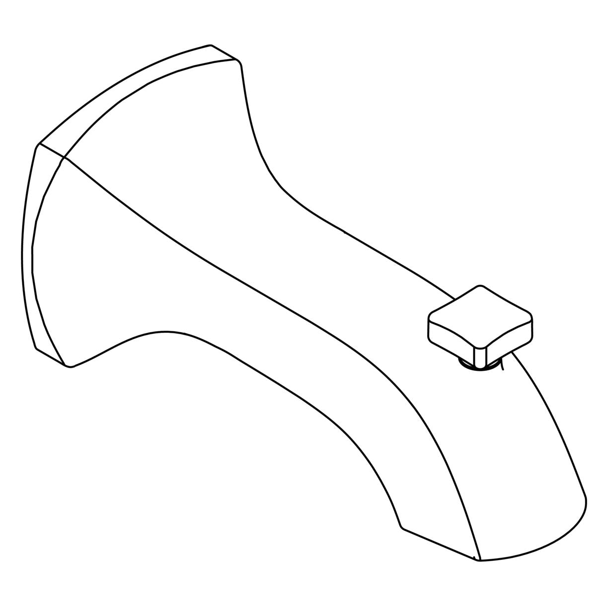KOHLER Assembly, Spout - Vibrant Brushed Nickel, K-1255750-BN
