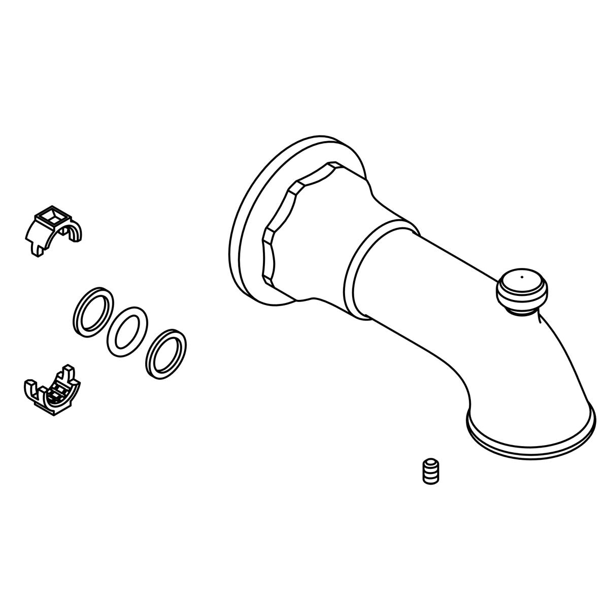 KOHLER K-1256304-2BZ Assembly, Spout, Tub