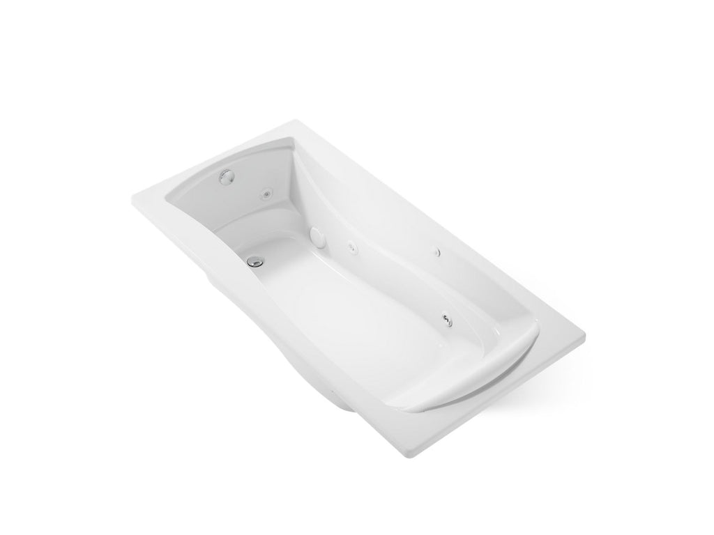 KOHLER K-1257-0 Mariposa 72" X 36" Drop-In Whirlpool Bath - White