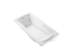 KOHLER K-1257-GH-0 Mariposa 72-1/4" X 36-1/4" Drop-In Heated Bubblemassage Air Bath - White