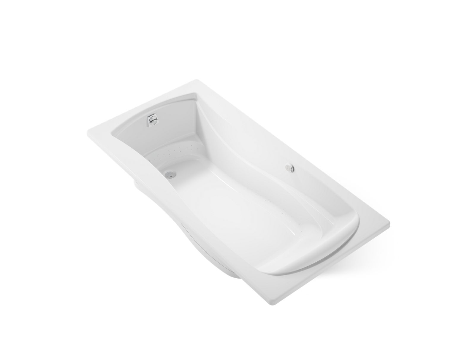 KOHLER K-1257-GH-0 Mariposa 72-1/4" X 36-1/4" Drop-In Heated Bubblemassage Air Bath - White