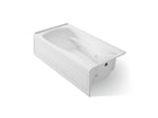 KOHLER K-1257-RA-0 Mariposa 72" X 36" Alcove Whirlpool Bath, Right Drain - White