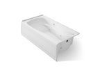 KOHLER K-1257-RAW-0 Mariposa 72" X 36" Alcove Whirlpool Bath With Bask Heated Surface, Right Drain - White