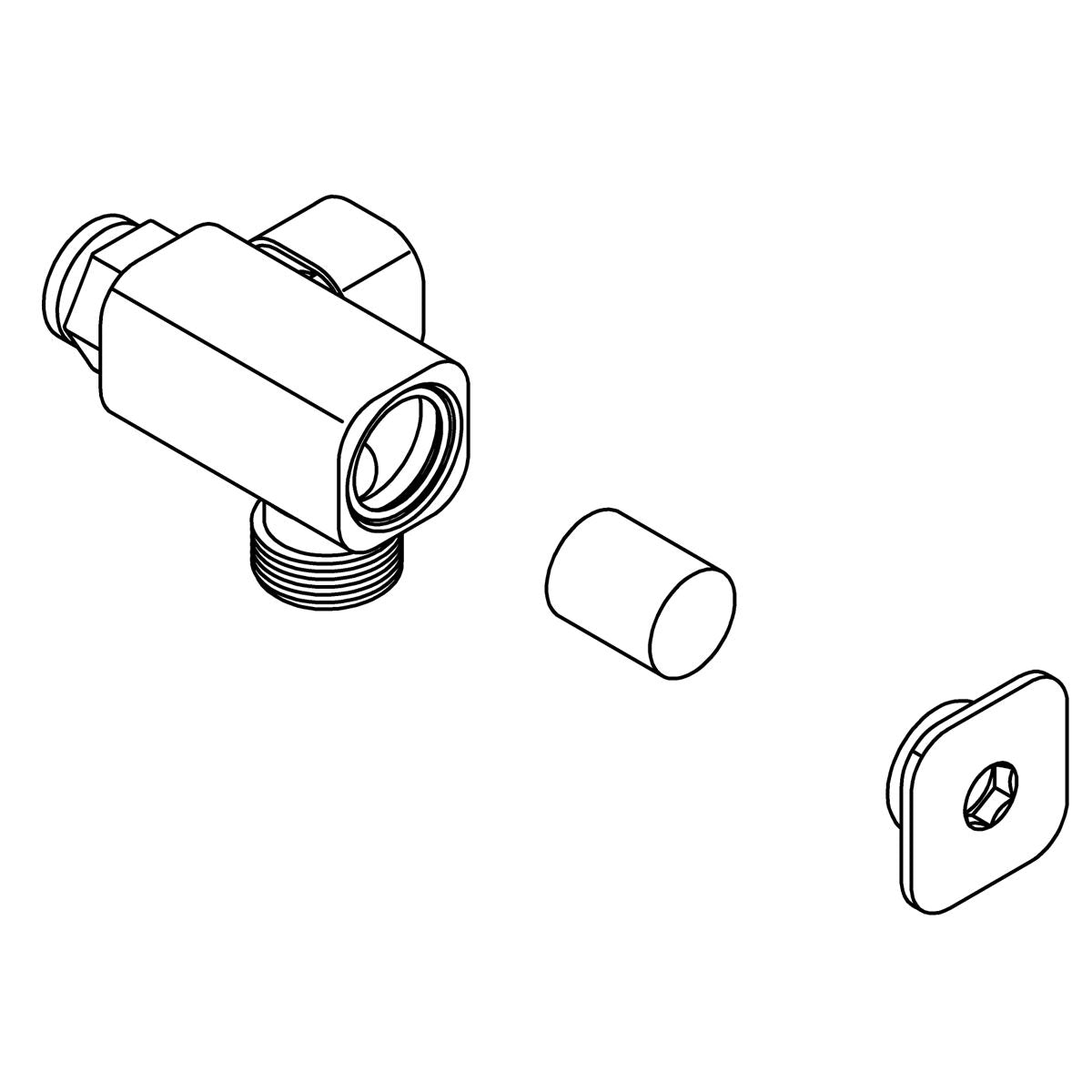 KOHLER Tee Valve Assembly,Pa, K-1258009