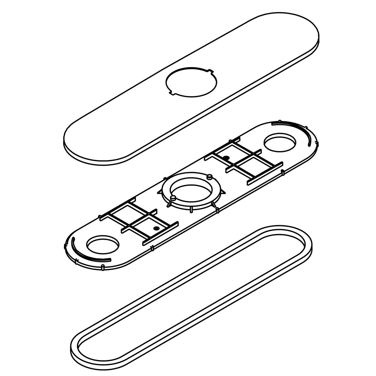 KOHLER Escutcheon Kit - Vibrant Stainless, K-1259487-VS
