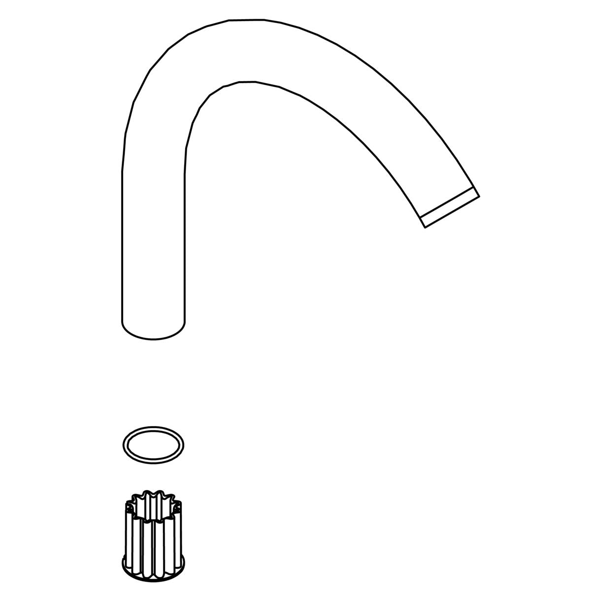 KOHLER Spout Kit - Vibrant Stainless, K-1259489-VS