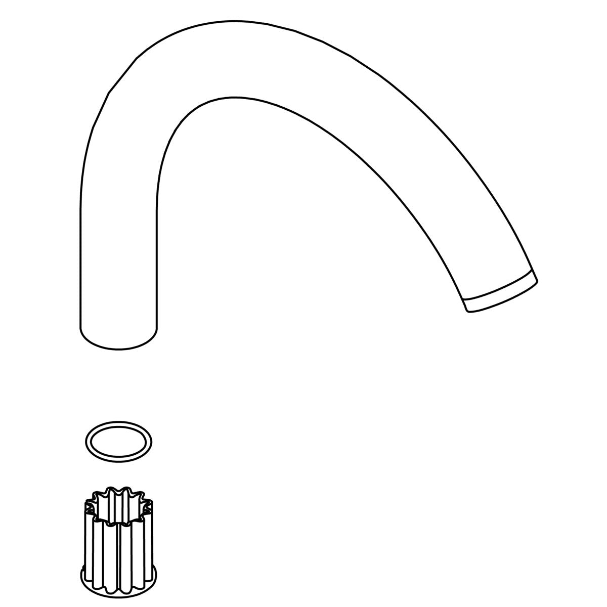 KOHLER Spout Kit - Vibrant Stainless, K-1259502-VS