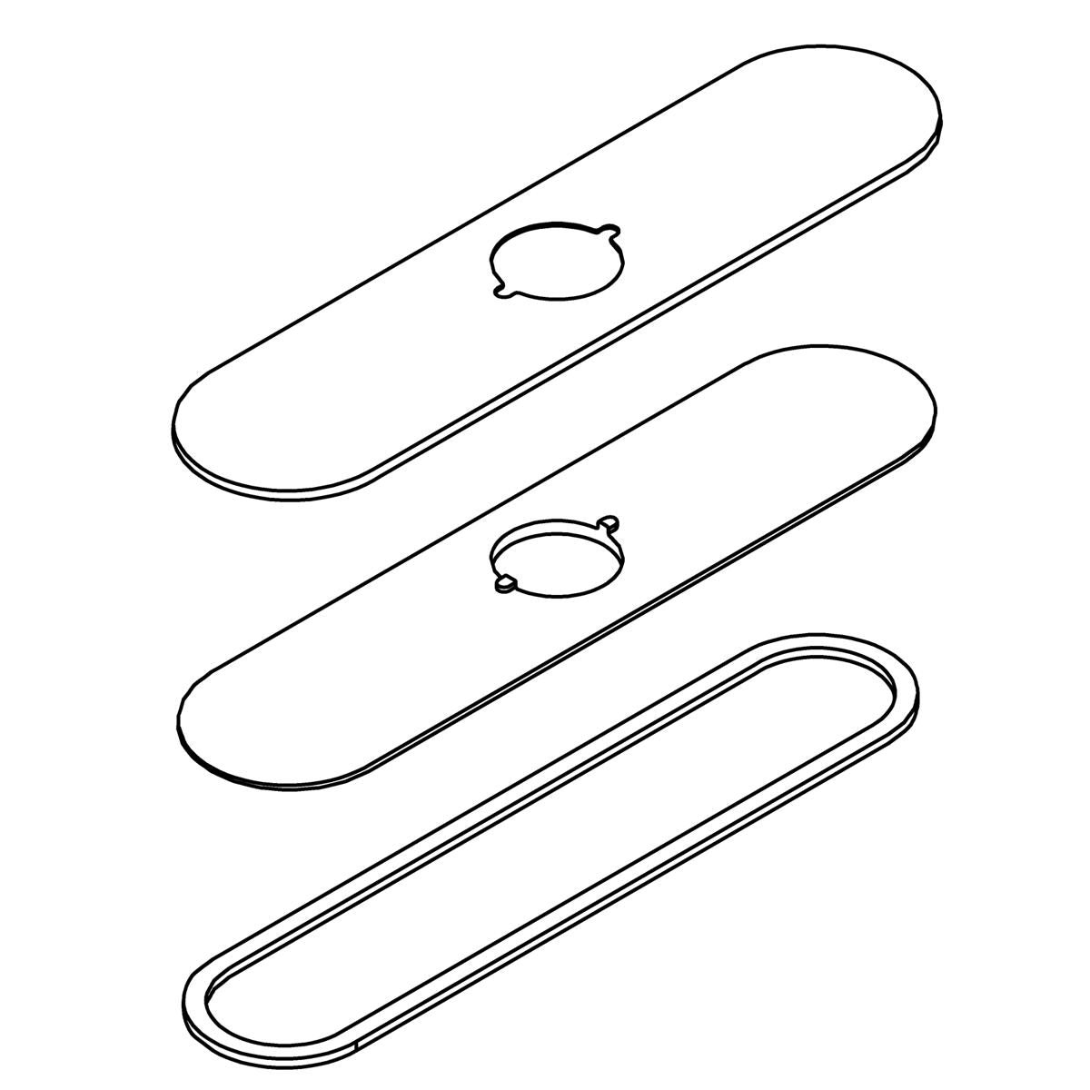 KOHLER Escutcheon Kit - Matte Black, K-1259540-BL