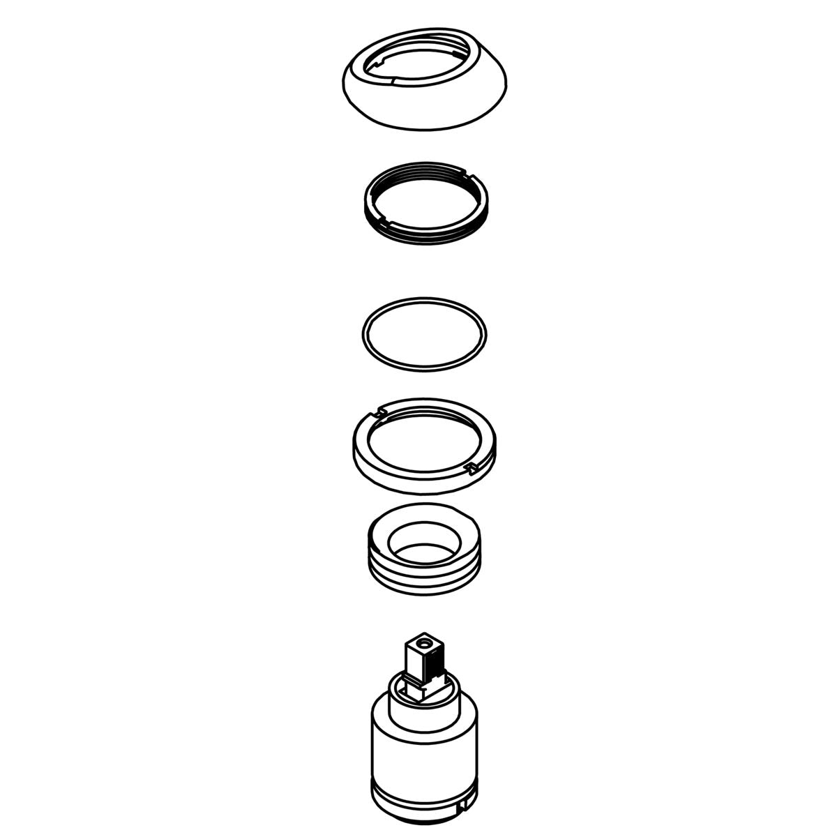 KOHLER BONNET/VALVE KIT - Polished Chrome, K-1259543-CP
