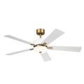 KICHLER 300395WH Icon 56 Inch Icon Fan - Brushed Natural Brass