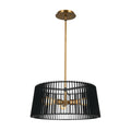 KICHLER 44171BK Linara 18" 3 Light Pendant Black
