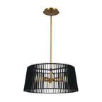 KICHLER 44171BK Linara 18" 3 Light Pendant Black