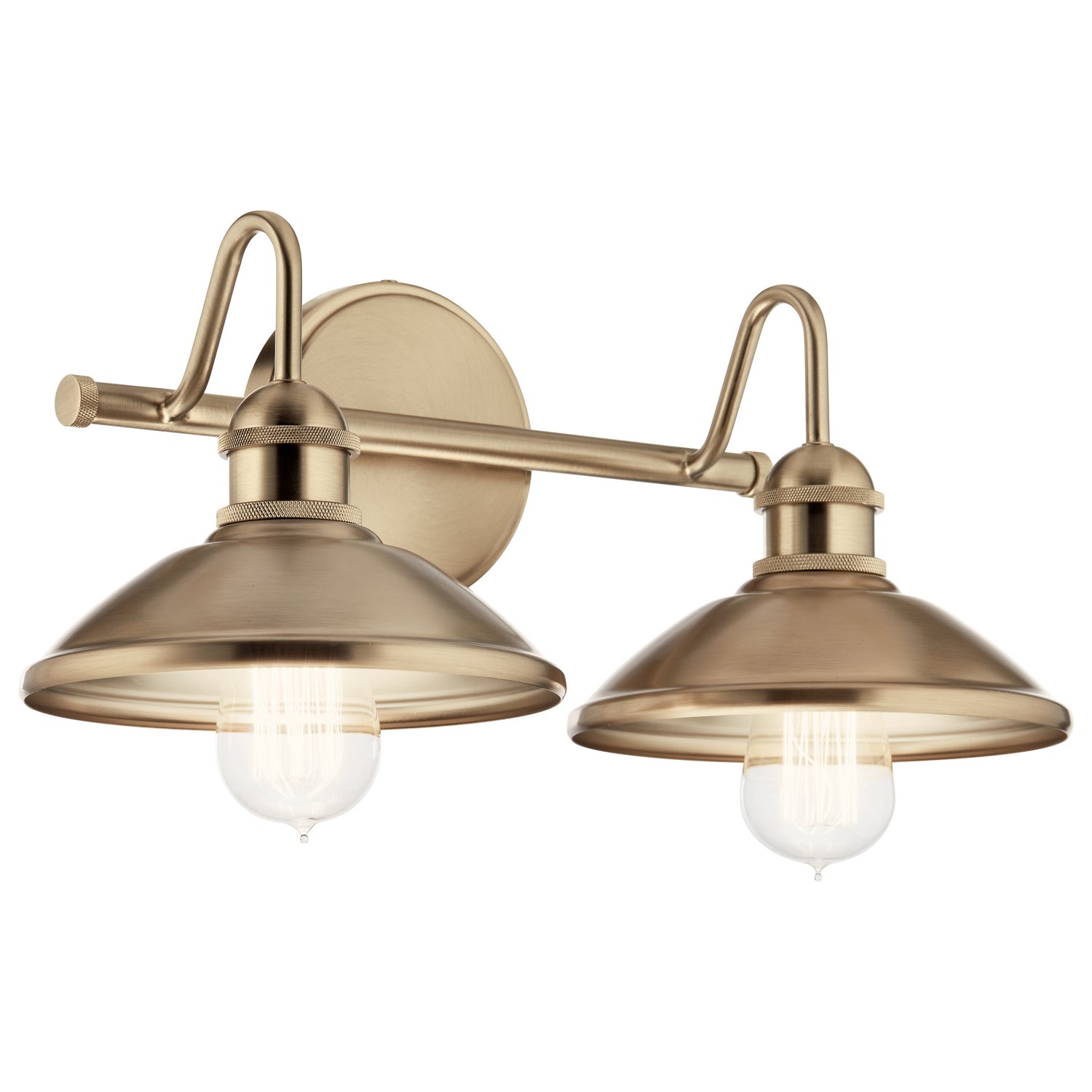 KICHLER 45944CPZ Clyde 2 Light Vanity Light Champagne Bronze
