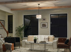 KICHLER 52074BK Birkleigh 14" 3 Light Pendant/Semi Flush Black
