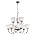 THOMAS 1259CH/10 Conway 26'' Wide 9-Light Chandelier - Oil Rubbed Bronze