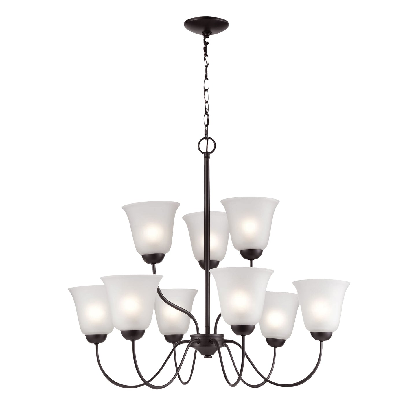 THOMAS 1259CH/10 Conway 26'' Wide 9-Light Chandelier - Oil Rubbed Bronze