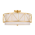 KICHLER 52076CLG Birkleigh 24" 4 Light Semi Flush Classic Gold