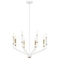 KICHLER 52349WH Armand 26 Inch 8 Light Chandelier In White Finish