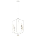 KICHLER 52351WH Armand 27 Inch 4 Light Foyer Pendant In White Finish