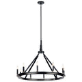 KICHLER 52421BK Emmala 27.50 Inch 10 Light Chandelier In Brushed Nickel And Black