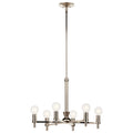 KICHLER 52424PN Torvee 26" 6 Light Chandelier Brushed Natural Brass