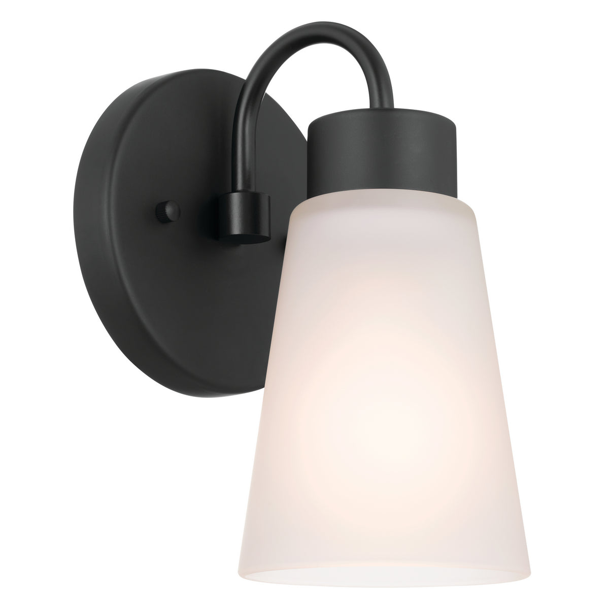 KICHLER 52445BK Erma Wall Sconce 1 Light - Black