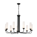 KICHLER 52481BK Truby 38" 9 Light Chandelier Black