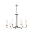 KICHLER 52481PN Truby 38" 9 Light Chandelier Polished Nickel