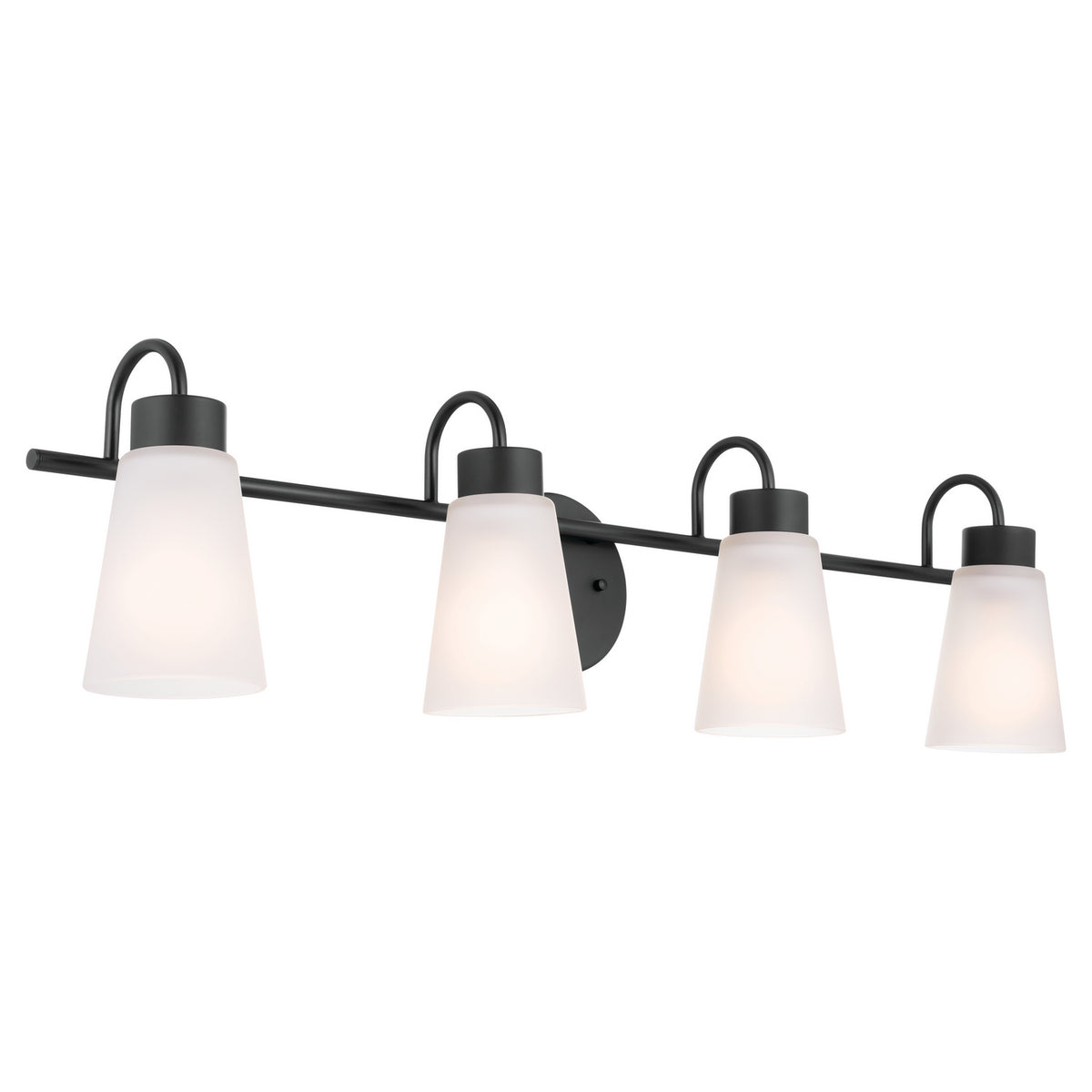 KICHLER 55127BK Erma Bath 4 Light - Black
