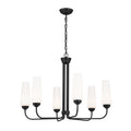KICHLER 52480BK Truby 29" 6 Light Chandelier Black