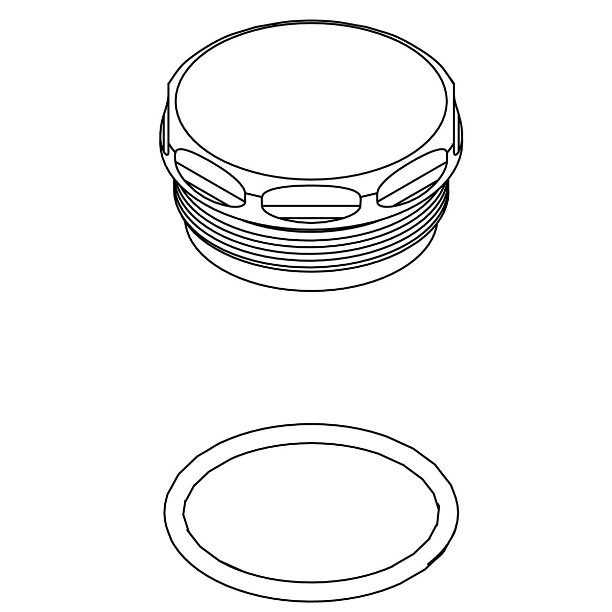 KOHLER Kit, Flush Valve Cover - Polished Chrome, K-1261114-CP