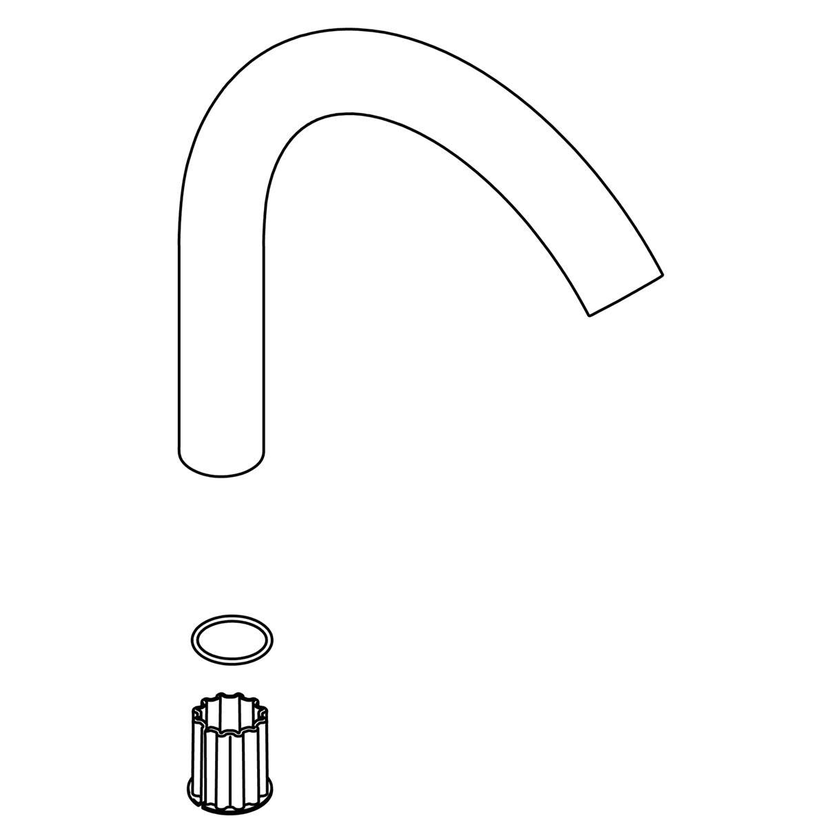 KOHLER Spout Kit - Polished Chrome, K-1262291-CP