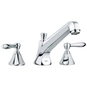 GROHE 25076000 Somerset 3-Hole Bath Combination Chrome