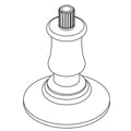 KOHLER Stem, Handle, Cross - Vintage Nickel, K-1265191-VNT