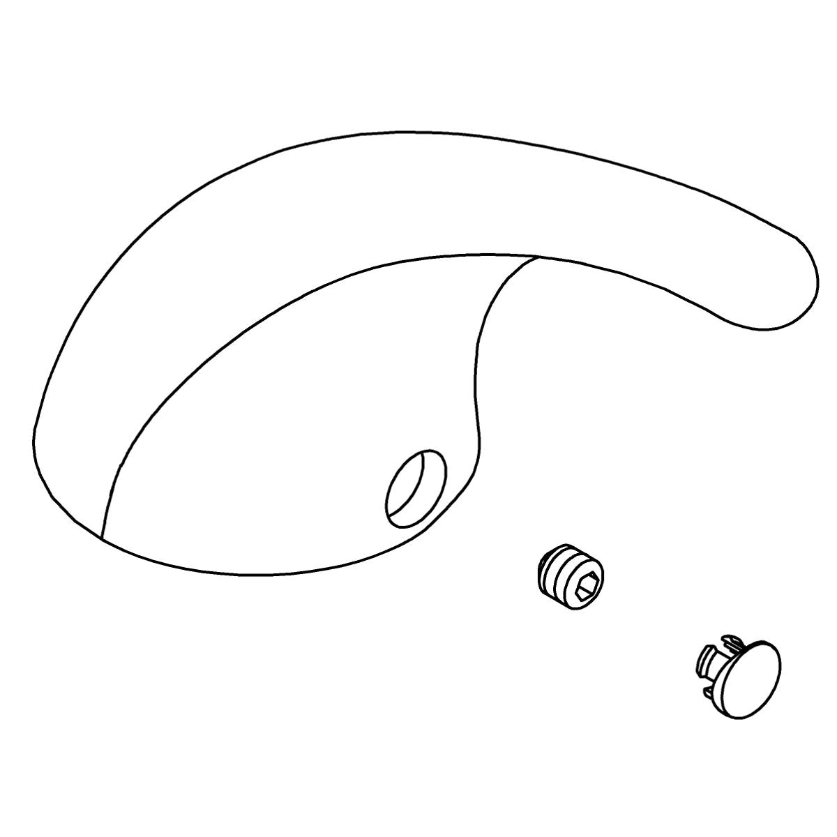 KOHLER Handle Kit - Polished Chrome, K-1266093-CP