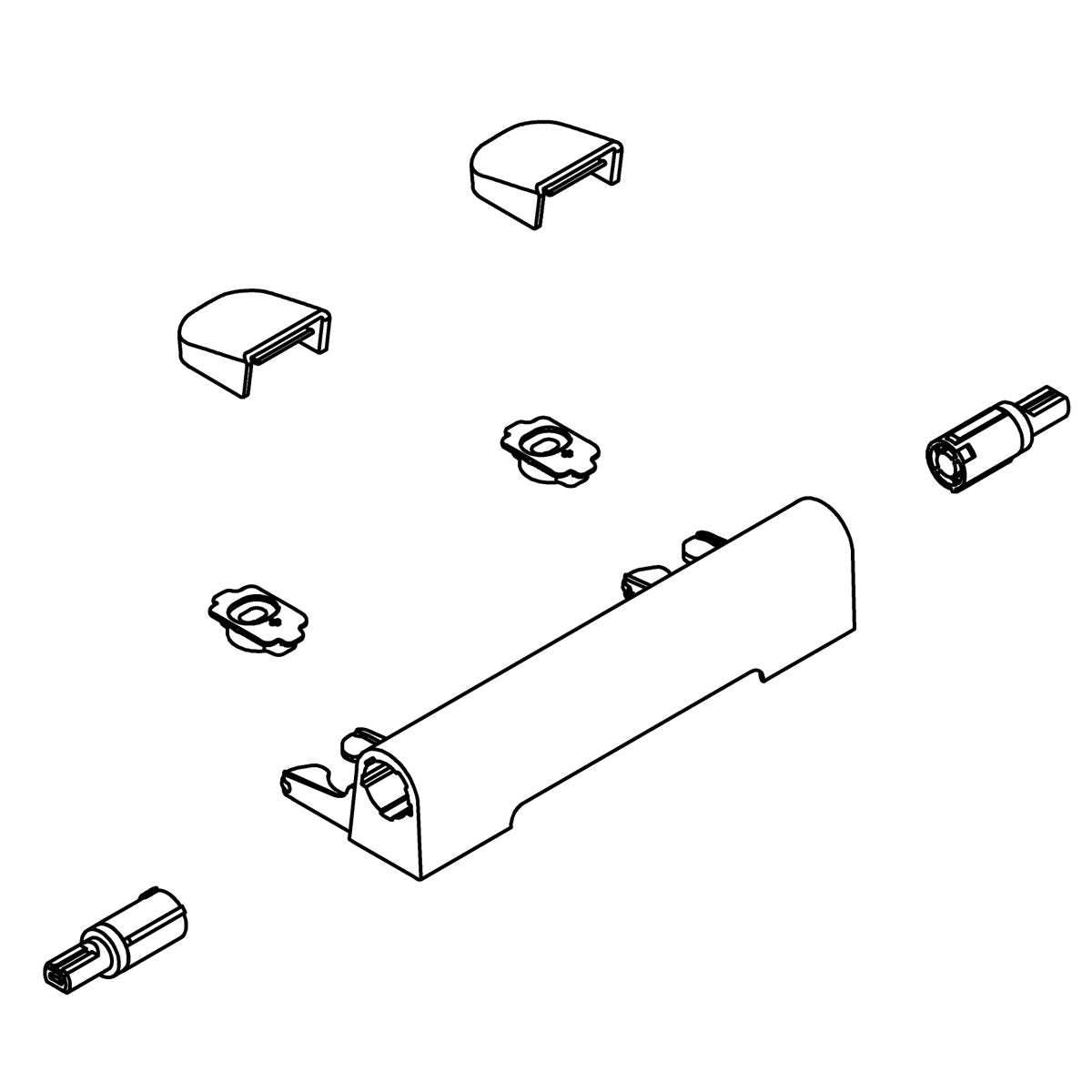 KOHLER LIGHTED HINGE SERVICE KIT - White, K-1266915-0