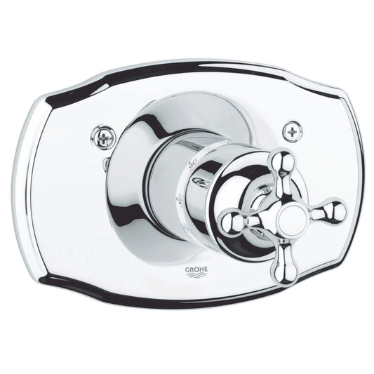 GROHE 19612000 Seabury Central Thermostatic Valve Trim - Chrome