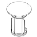 KOHLER Stopper Assembly, Drain - Vibrant Brushed Moderne Brass, K-1274350-2MB