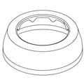 KOHLER Spud, Escutcheon 1-1/2" - Polished Chrome, K-1275401-CP