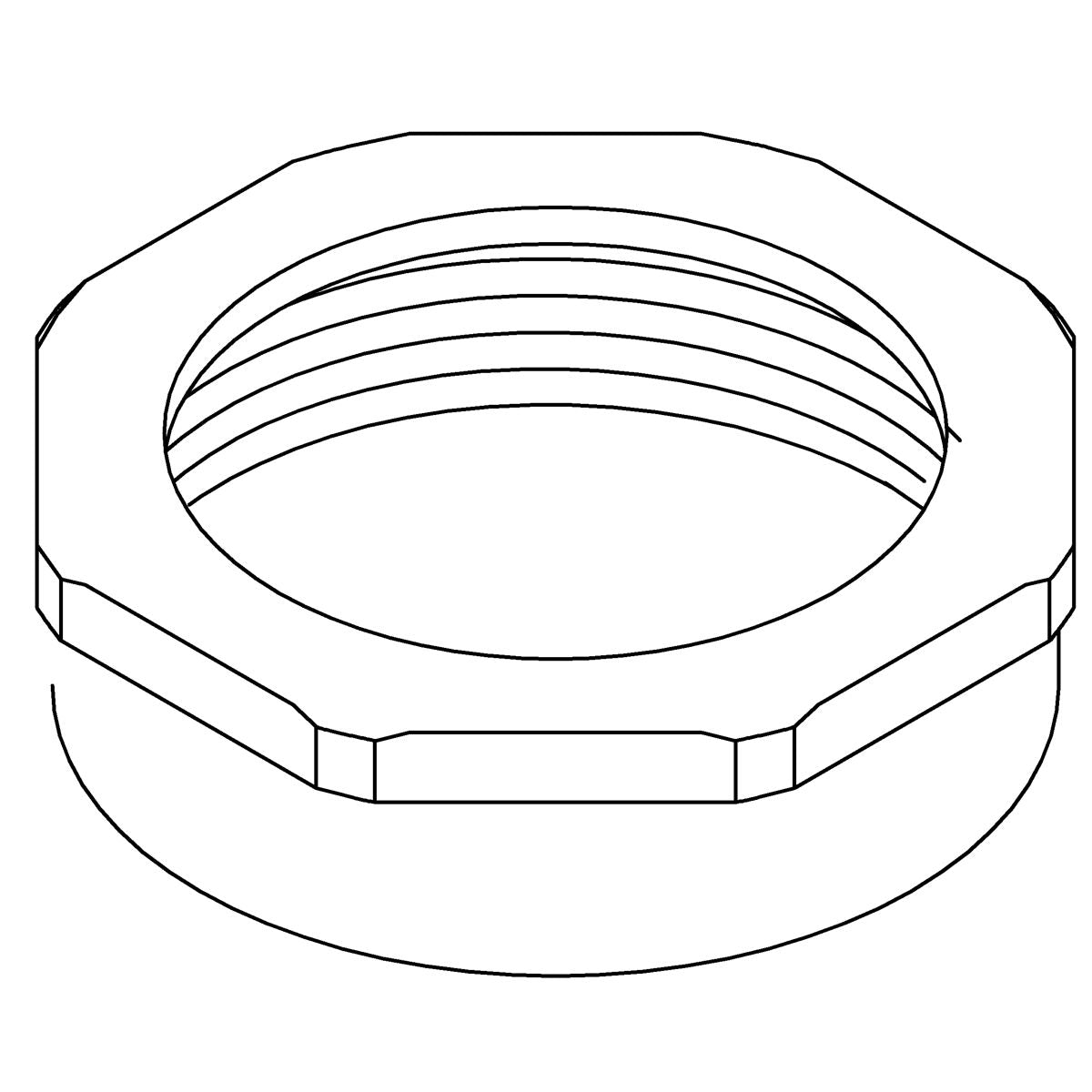 KOHLER Spud Nut 3/4" - Polished Chrome, K-1275406-CP