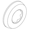 KOHLER Wall Escutcheon, 3/4" - Polished Chrome, K-1275413-CP