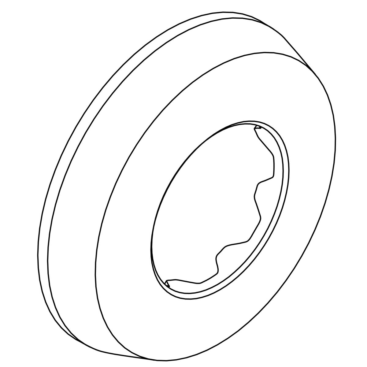 KOHLER Wall Escutcheon, 3/4" - Polished Chrome, K-1275413-CP