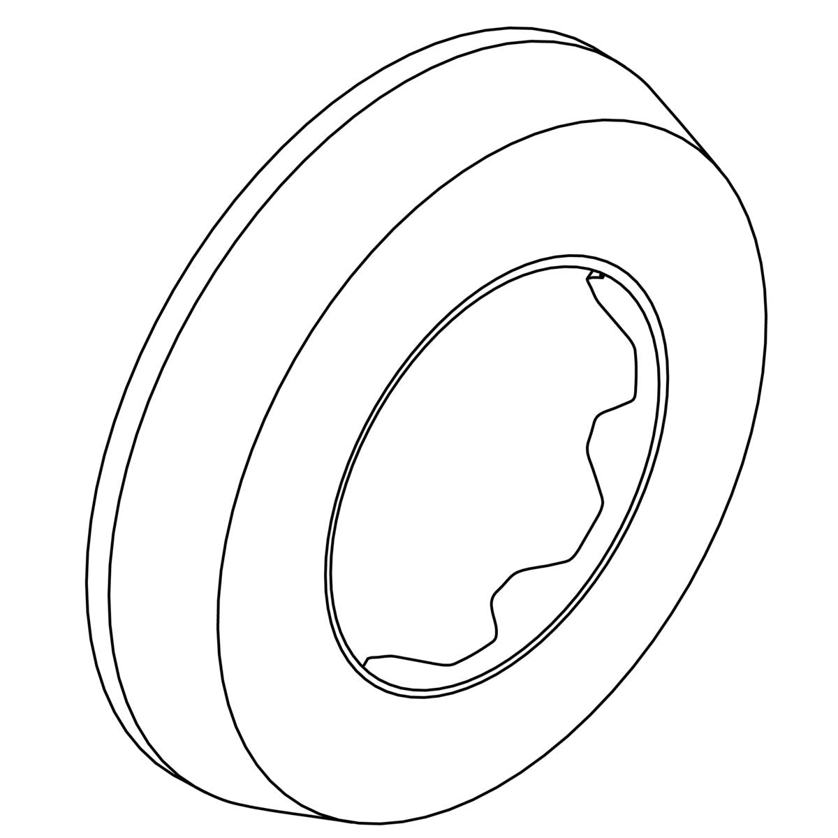 KOHLER Wall Escutcheon, 1" - Polished Chrome, K-1275414-CP